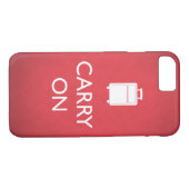 Coques Case-Mate iPhone TRANSPORTER - Bagages - Rouge drôle (Dos (Horizontal))