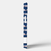 Coques Case-Mate iPhone Transporteur postal Camion Monogramme bleu (Verso / Droite)