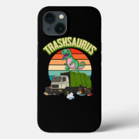 Trash Dinosaur Recycle Trash Truck Driver Garbage