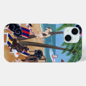 Coques Case-Mate iPhone Travail de vacances d'été Peinture (Verso (horizontal))