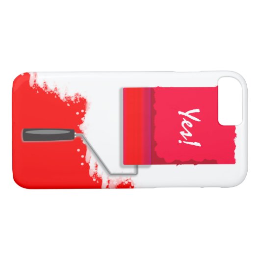 Coques Case-Mate iPhone Travail en cours Rouge (Dos (Horizontal))