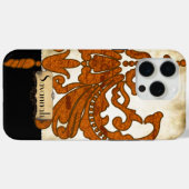 Coques Case-Mate iPhone Travail personnalisé Burnalized Orange Antique Scr (Verso (horizontal))