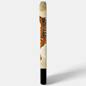 Coques Case-Mate iPhone Travail personnalisé Burnalized Orange Antique Scr (Verso / Gauche)