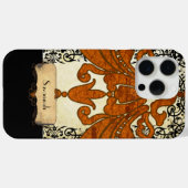 Coques Case-Mate iPhone Travail personnalisé Burnalized Orange Antique Scr (Verso (horizontal))