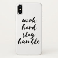 Travailler dur rester humble police noire