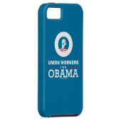 Coques Case-Mate iPhone Travailleurs syndicaux pour Obama (Dos/Droit)