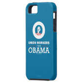 Coques Case-Mate iPhone Travailleurs syndicaux pour Obama (Dos gauche)