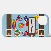 Coques Case-Mate iPhone Travel Luggage with Stickers (Verso (horizontal))