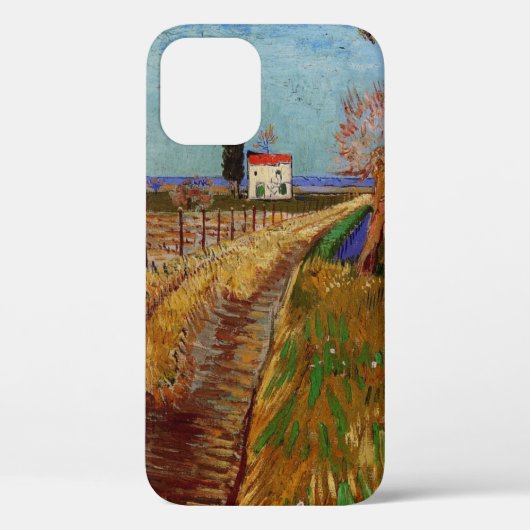 Coques Case-Mate iPhone Traversée d'un champ, Willows par Vincent van Gogh (Verso)