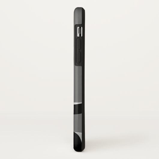 Coques Case-Mate iPhone Traversée ferroviaire avec porte en monochrome (Dos/Gauche)