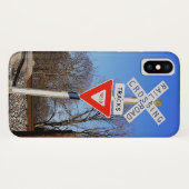 Coques Case-Mate iPhone Traversée Ferroviaire Passive Avec Panneau De Rend (Dos (Horizontal))