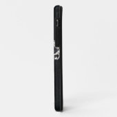 COQUES Case-Mate iPhone TRAVERSER L'IMPRESSION DE VELVET NOIR (Dos/Gauche)