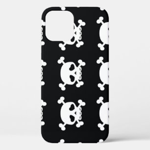 Case-Mate iPhone Case Traverses du crâne : Motif noir-blanc.