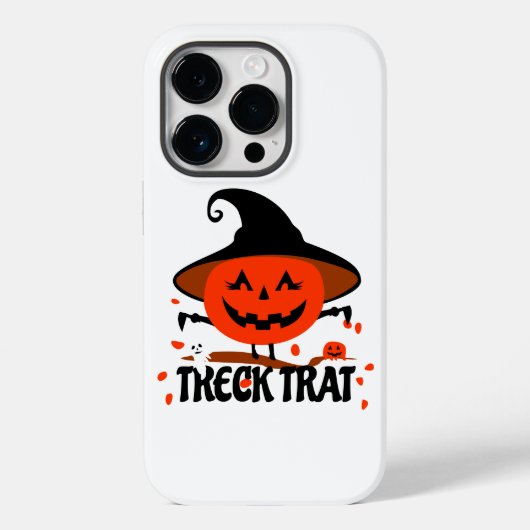 Coques Case-Mate iPhone Treck Trat Citrouille Sourire (Verso)