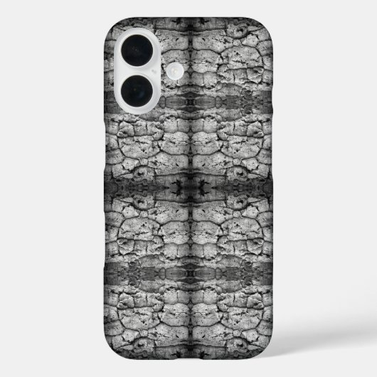 Coques Case-Mate iPhone Tree Bark Black And White Photo Closeup Pattern (Verso)