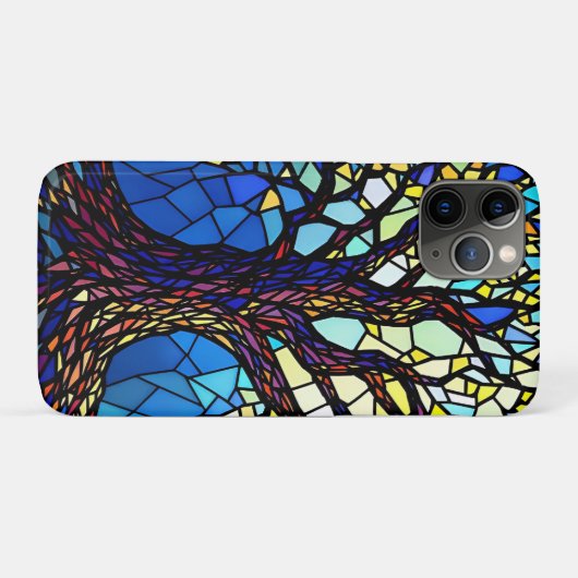 Coques Case-Mate iPhone Tree of Life Shattered Glass Mosaic (Dos (Horizontal))