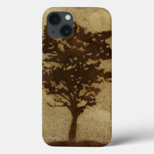 Case-Mate iPhone Case Tree Silhouette on Bronze Background