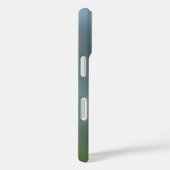 Coques Case-Mate iPhone Trèfle Chanceux Vert Nom et Monogramme (Verso / Droite)