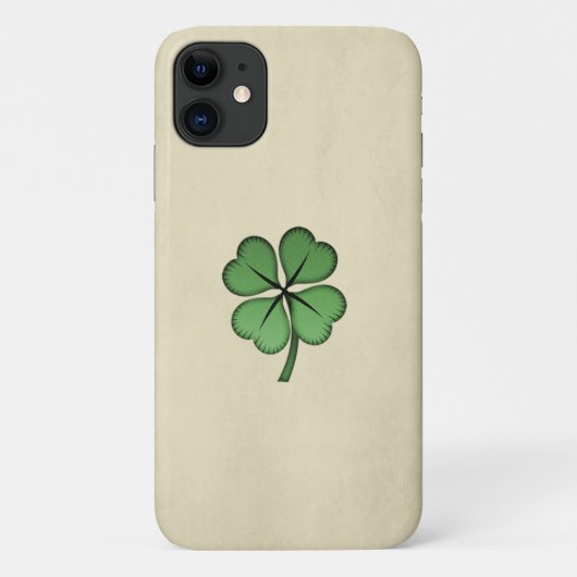 Coques Case-Mate iPhone Trèfle irlandais chanceux chic (Dos)