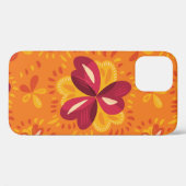 Coques Case-Mate iPhone Trèfles abstraits dans le rose et le jaune (Verso (horizontal))