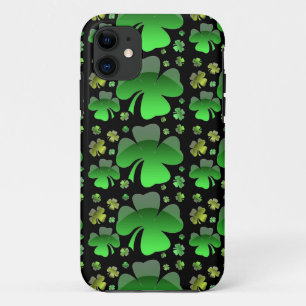 Coque iPhone 11 Trèfles Brillants
