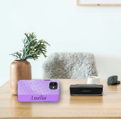 Coques Case-Mate iPhone Treillis à huile violette brillant