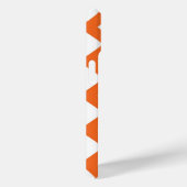 Coques Case-Mate iPhone treillis orange en blanc (Verso / Droite)