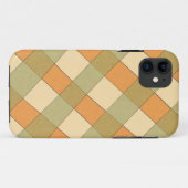 Coques Case-Mate iPhone treillis orange et vert (Dos (Horizontal))