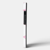 Coques Case-Mate iPhone Trellis à ruban rose (Verso / Gauche)