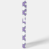 Coques Case-Mate iPhone Trellis blanc et violet, treillis, Quatrefoil (Verso / Droite)