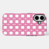 Coques Case-Mate iPhone Trellis en Rotin de Style Chinois Rose (Verso (horizontal))