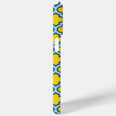 Coques Case-Mate iPhone Trellis jaune et bleu bébé, treillis, Quatrefoil (Verso / Droite)