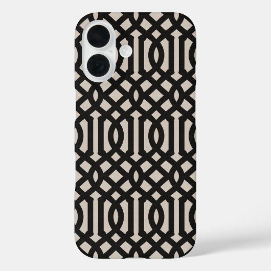 Coques Case-Mate iPhone Trellis noir rustique (Verso)