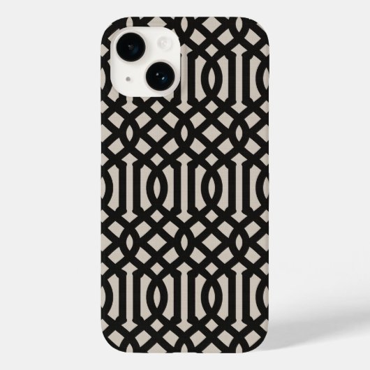 Coques Case-Mate iPhone Trellis noir rustique (Verso)