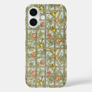 Coques iPhone 16 Trellis par William Morris, Vintage Garden Textile