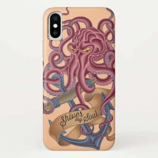 Coques Case-Mate iPhone Tremblent mon poulpe Tatto de l'âme | (Dos)