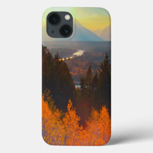 Coques Pour iPhone Trembles dorés au-dessus de la rivière Snake au co