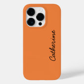 Coques Case-Mate iPhone Trend Color Fresh Tangerine Name (Verso)