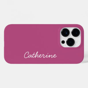 Coque Pour iPhone 14 Pro Trend Color Pink Purple Berry -