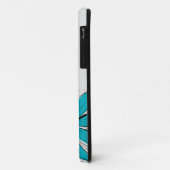 Coques Case-Mate iPhone Trending Daisy Art turquoise inky (Dos/Gauche)