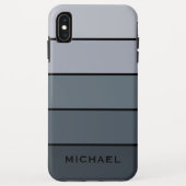 Coques Case-Mate iPhone Trendy Modern Space Gris Stripes (Dos)