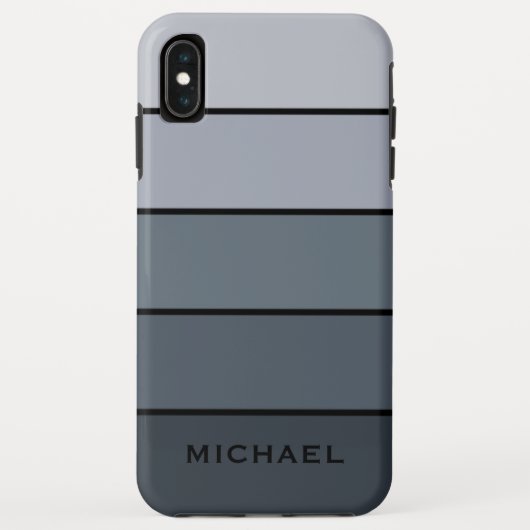 Coques Case-Mate iPhone Trendy Modern Space Gris Stripes (Dos)
