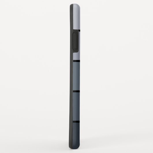 Coques Case-Mate iPhone Trendy Modern Space Gris Stripes (Dos/Droite)