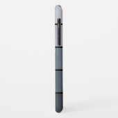 Coques Case-Mate iPhone Trendy Modern Space Gris Stripes (Dos/Gauche)