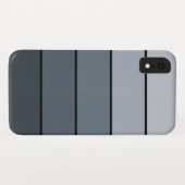 Coques Case-Mate iPhone Trendy Modern Space Gris Stripes (Dos (Horizontal))