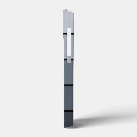 Coques Case-Mate iPhone Trendy Modern Space Gris Stripes (Verso / Gauche)