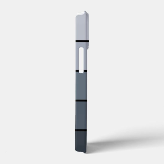 Coques Case-Mate iPhone Trendy Modern Space Gris Stripes (Verso / Droite)