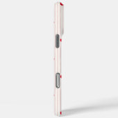 Coques Case-Mate iPhone Trendy Retro Coquette Red Cherries Pinstripe (Verso / Droite)