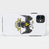 Coques Case-Mate iPhone trente-deuxième Noir écossais Eagle de rite de (Dos (Horizontal))