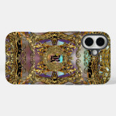 Coques Case-Mate iPhone Très orné Pretty Monogram (Verso (horizontal))